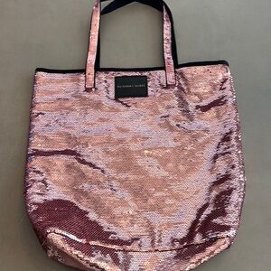 Victoria's Secret Pink Sequin Tote Bag